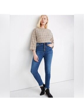 Madewell 10“ high rise skinny crop size 32